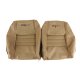 419958E Embroidered OE Style Seat Covers Camel Leather/Vinyl w/ 2" Bolster For 81-82 Corvette