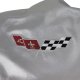 Embroidered OE Style Seat Covers Slvr Pc Leather/Vinyl w/ 4" Bolster For 78 Corvette