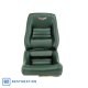 Embroidered 100% Leather Seat Covers Green w/ 4" Bolster For 1979 Corvette