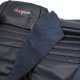 Embroidered 100% Leather Seat Covers Dark Blue w/ 2" Bolster For 79-81 Corvette