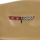 Embroidered 100% Leather Seat Covers Camel w/ 2" Bolster For 81-82 Corvette