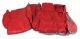 Leather Seat Covers- Red Standard For 1986-1988 Corvette