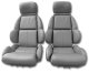 Leather Seat Covers- Gray Standard For 1989 Corvette