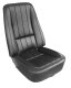 Leather-Like Vinyl Seat Covers- Black For 1969 Corvette