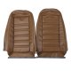 Leather-Like Vinyl Seat Covers Dark Saddle For 1972 Corvette