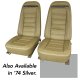 Leather-Like Vinyl Seat Covers- Silver For 1974 Corvette