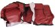 Leather-Like Vinyl Seat Covers Red 2" Bolster For 1982 Corvette