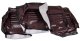 Leather-Like Vinyl Seat Covers Claret 2" Bolster For 1980 Corvette