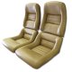 Leather-Like Vinyl Seat Covers mel 2" Bolster For 1981-1982 Corvette