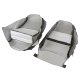 Leather-Like Vinyl Seat Covers Silver 2" Bolster For 1981 Corvette