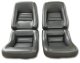 Leather-Like Vinyl Seat Covers Charcoal 4" Bolster For 1982 Corvette