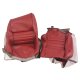 Leather-Like Vinyl Seat Covers Red 4" Bolster For 1982 Corvette