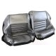 Leather-Like Vinyl Seat Covers Silver 4" Bolster For 1981 Corvette