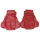 Leather-Like Vinyl Seat Covers Red Standard For 1989-1992 Corvette