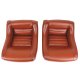 Mounted Leather Seat Covers Cinnabar Lthr/Vnyl Original 4" Blstr For 81 Corvette