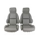 Mounted "Leather-Like" Vinyl Seat Covers Gray Standard For 1992 Corvette