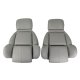 Mounted "Leather-Like" Vinyl Seat Covers Gray Standard For 1992 Corvette