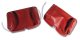 1967 C2 Corvette Headrest Covers Red Vinyl