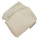 Headrest Covers- White Leather For 1967 Corvette