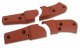 1981 C3 Corvette Reproduction Seat Hinge Cover Set - 4pc - Cinnabar