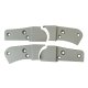 1982 C3 Corvette Reproduction Seat Hinge Cover Set - 4pc - Gray