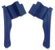 1971-1972 C3 Corvette Interior Rear Quarter Panels Royal Blue Convertible