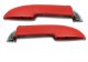 Armrest Assemblies W/Chrome Ends - Red For 1958 Corvette