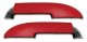 Armrest Assemblies W/Chrome Ends W/Chrome End Red For 1959-1961 Corvette