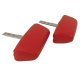 Headrests Red Complete W/Vinyl Covers For 1968-1969 Corvette