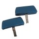 Headrests Bright Blue Complete W/Vinyl Covers For 1968-1969 Corvette