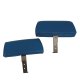 Headrests Bright Blue Complete W/Leather Covers For 1968-1969 Corvette