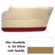 Door Panels White W/Saddle Carpet Convertible W/Felt For 1964 Corvette