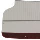 Door Panels White W/Red Carpet Convertible W/Trim For 1964 Corvette