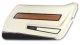 Door Panel White Deluxe W/Black rpet And Teak Insert RH For 1976 Corvette