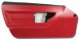 Door Panel- Red Deluxe Coupe LH For 1986-1989 Corvette