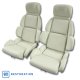 1993 C4 Corvette Mounted Leather Seat Covers White Standard