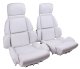 Leather-Like Vinyl Seat Covers White Standard For 1993 Corvette