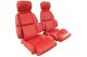 Leather-Like Vinyl Seat Covers Red Standard For 1993 Corvette