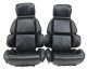 Mounted "Leather-Like" Vinyl Seat Covers Black Standard For 1993 Corvette