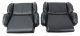 Mounted "Leather-Like" Vinyl Seat Covers Black Standard For 1993 Corvette