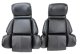 Mounted "Leather-Like" Vinyl Seat Covers Black Standard For 1993 Corvette