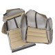 Leather-Like Vinyl Seat Covers Beige Sport For 1993 Corvette