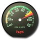 1961-1962 C1 Corvette Tachometer Face Low RPM