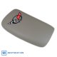 C5 Corvette Embroidered Console Lid Gray with Black Logo