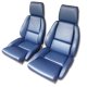 468727 OE Style Leather-Like Standard Seat Covers W/O Perforated Inserts Red For 84-85 Corvette