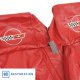 468775 OE Style Leather-Like Standard Seat Covers W/O Perforated Inserts Red For 86-88 Corvette