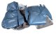 468470 OE Style 100% Leather Standard Seat Covers W/O Perforated Inserts Blue For 84-85 Corvette