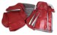 468627 OE Style 100% Leather Sport Seat Covers W/O Perforated Inserts Red For 84-85 Corvette