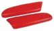 C5 Corvette Leather Armrest Pads Cushions in Torch Red Finish