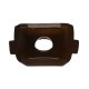 1976 Corvette Rear View Mirror Bracket Cover, Dark Brown, Sold as Each